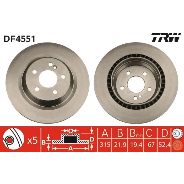 Bremsscheibe DF4551 Bremsscheibe DF4551