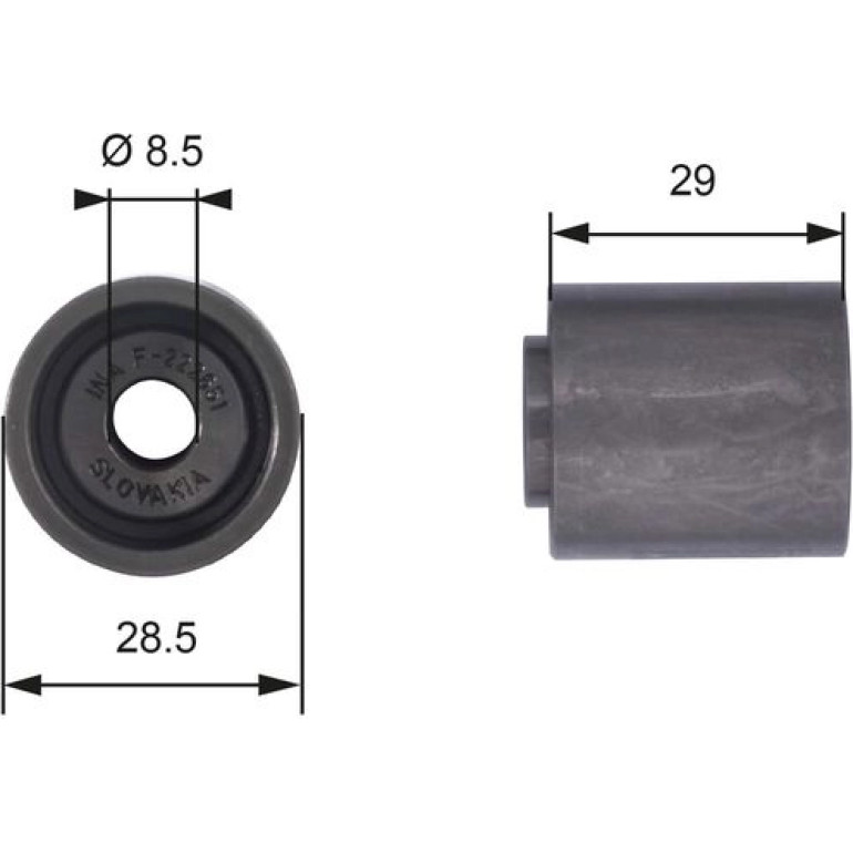 Umlenk-/Führungsrolle, Zahnriemen T42045 Umlenk-/Führungsrolle, Zahnriemen T42045