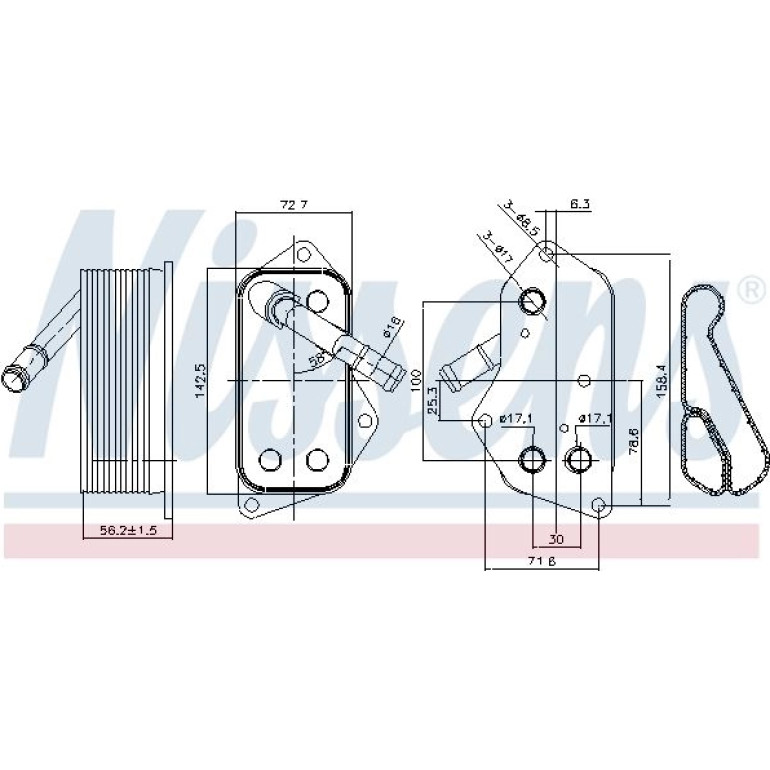 Ölkühler, Motoröl 90689