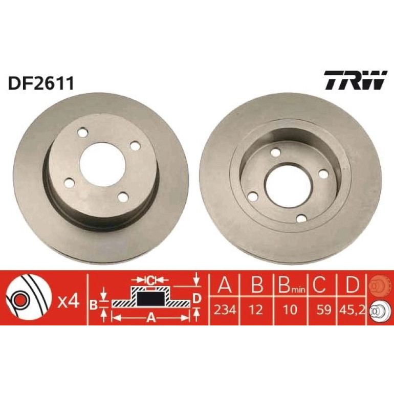 Bremsscheibe DF2611