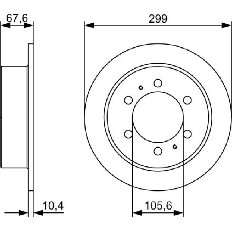 Bremsscheibe 0 986 478 999 Bremsscheibe 0 986 478 999