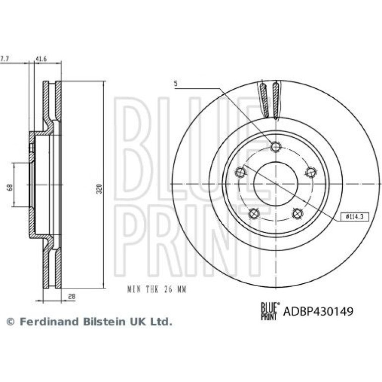 Bremsscheibe ADBP430149 Bremsscheibe ADBP430149