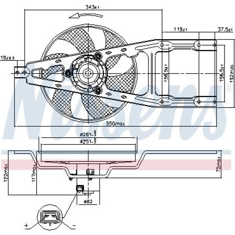 Lüfter, Motorkühlung 85134 Lüfter, Motorkühlung 85134
