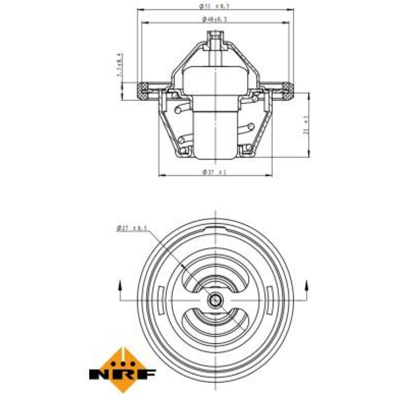 Thermostat, Kühlmittel 725154 Thermostat, Kühlmittel 725154