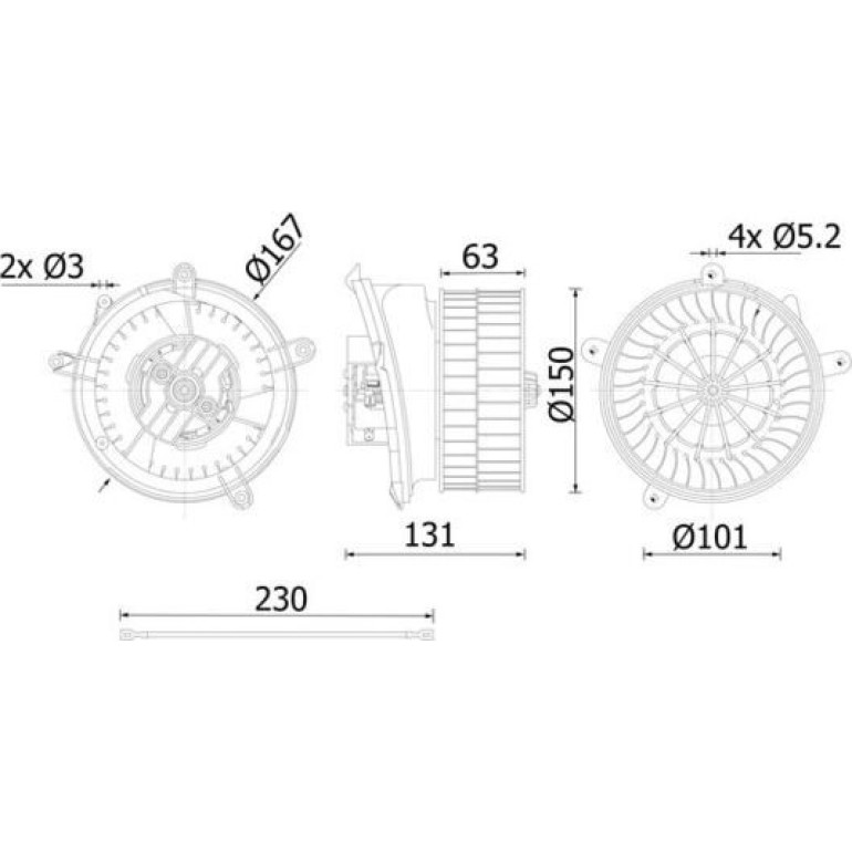 Innenraumgebläse AB 59 000S Innenraumgebläse AB 59 000S