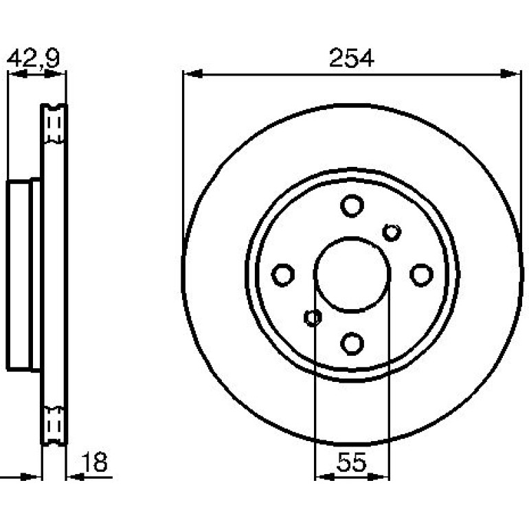 Bremsscheibe 0 986 478 585 Bremsscheibe 0 986 478 585
