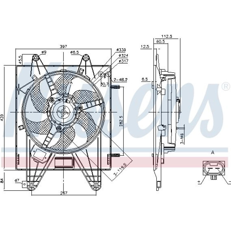 Lüfter, Motorkühlung 85166 Lüfter, Motorkühlung 85166