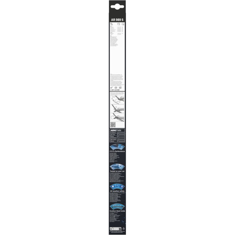 BOSCH AR 989 S Scheibenwischer Aerotwin Retrofit 3 397 118 989
