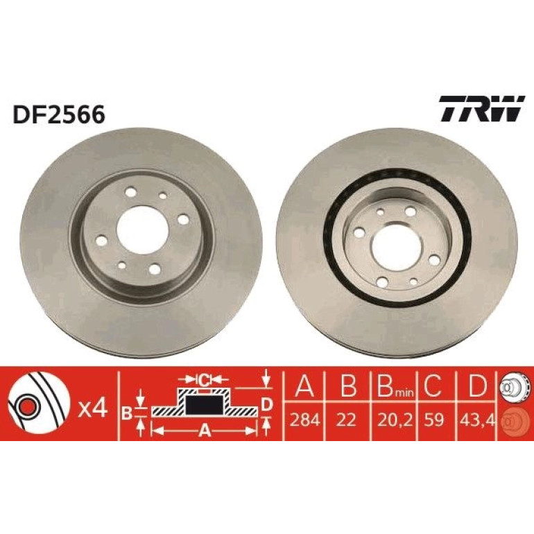 Bremsscheibe DF2566 Bremsscheibe DF2566
