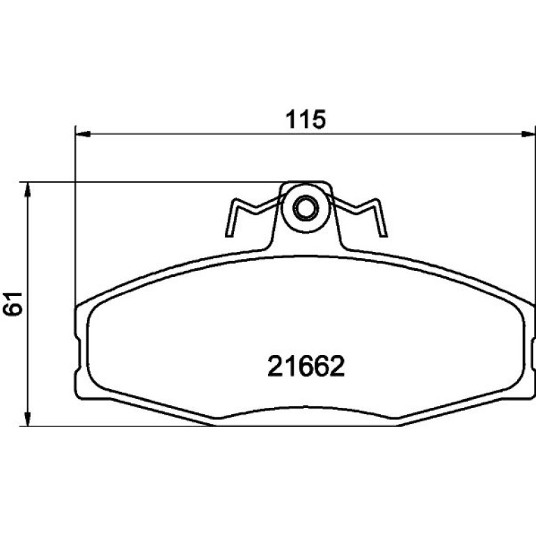 Bremsbelagsatz, Scheibenbremse 8DB 355 017-931
