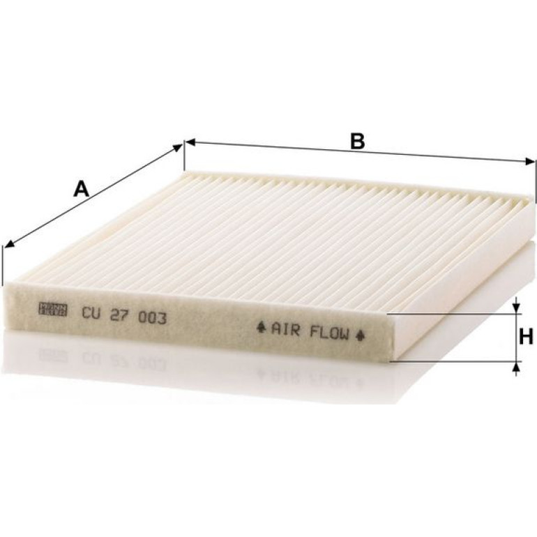 MANN-FILTER CU 27 003 Innenraumfilter, Partikelfilter