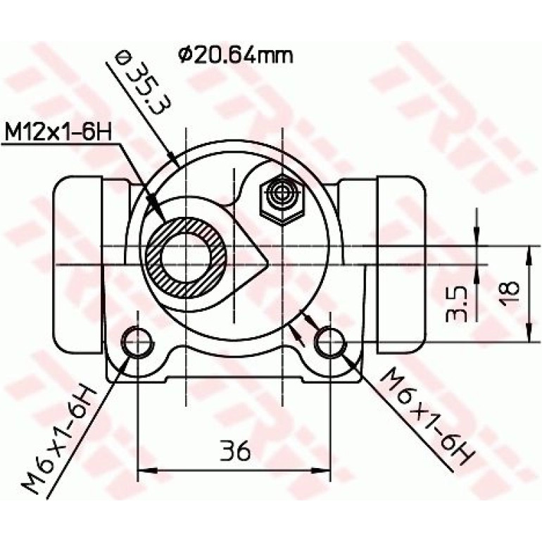 Radbremszylinder BWF166 Radbremszylinder BWF166