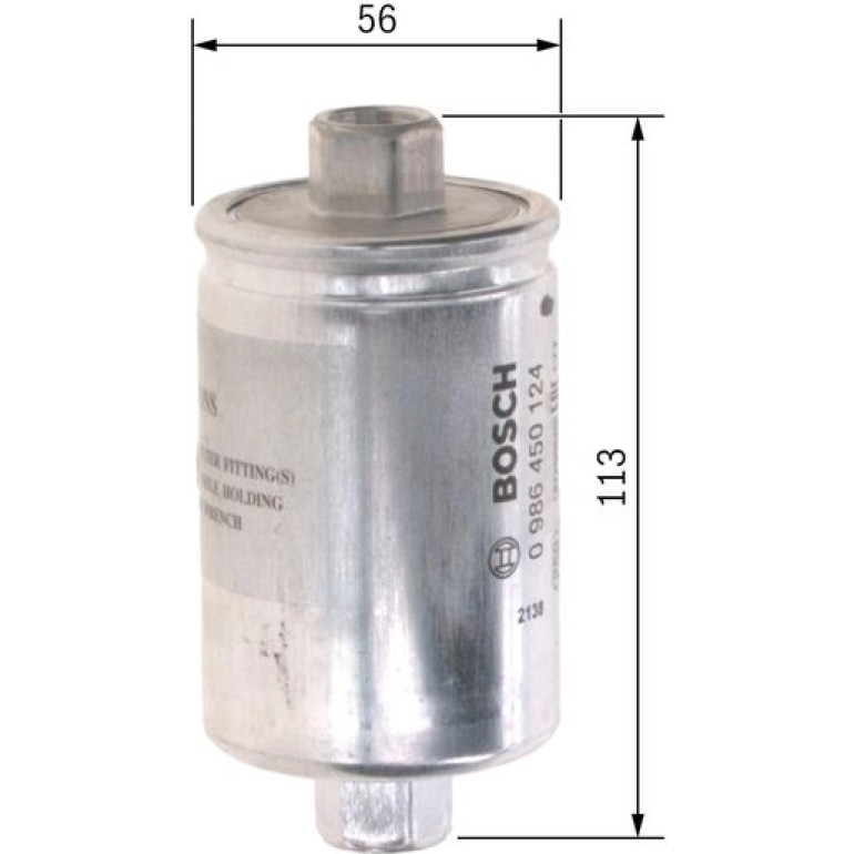 Kraftstofffilter 0 986 450 124