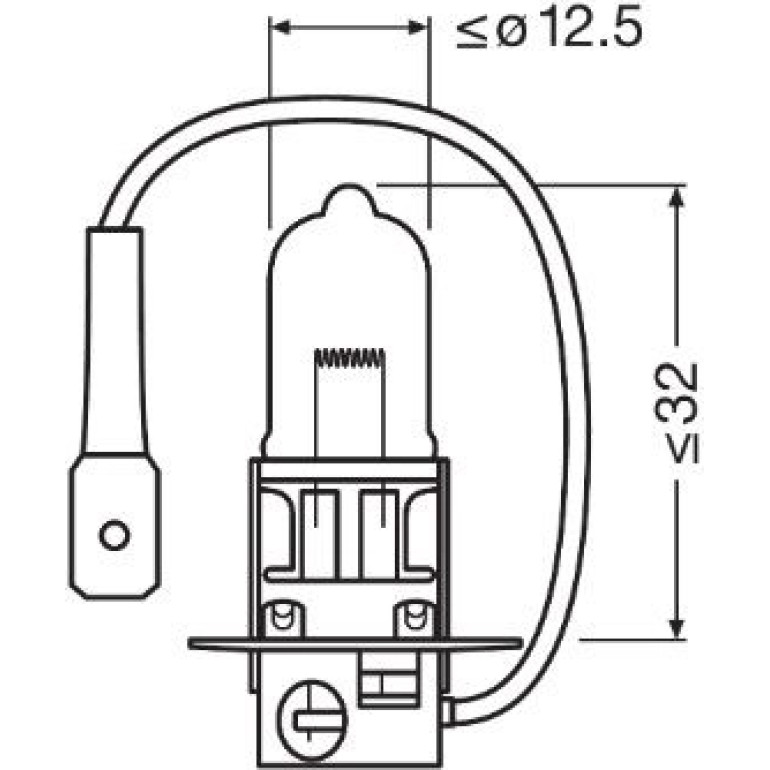 Glühlampe, Fernscheinwerfer 64151