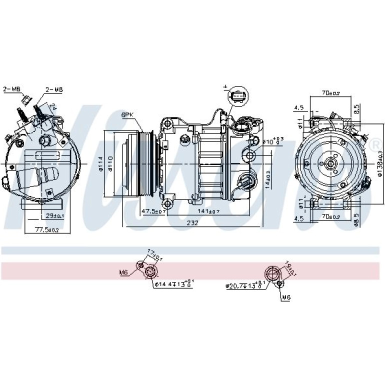 Kompressor, Klimaanlage 890585