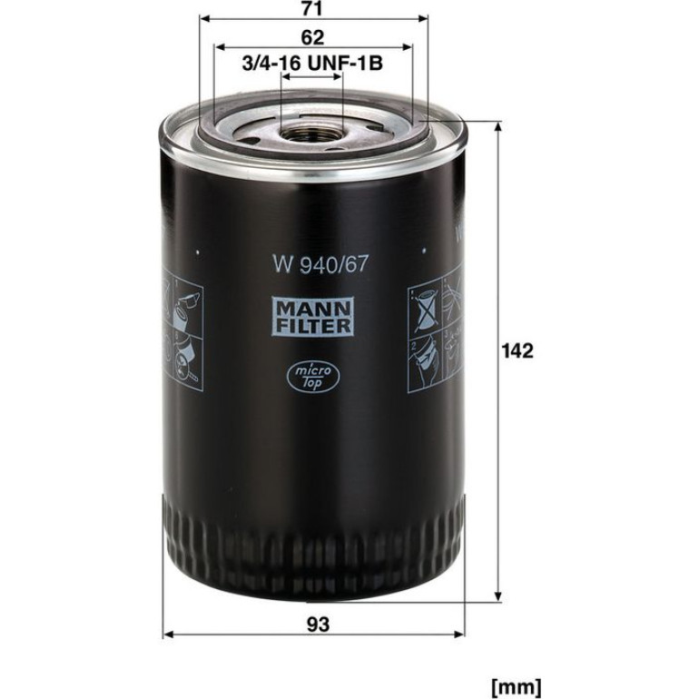 Ölfilter W 940/67