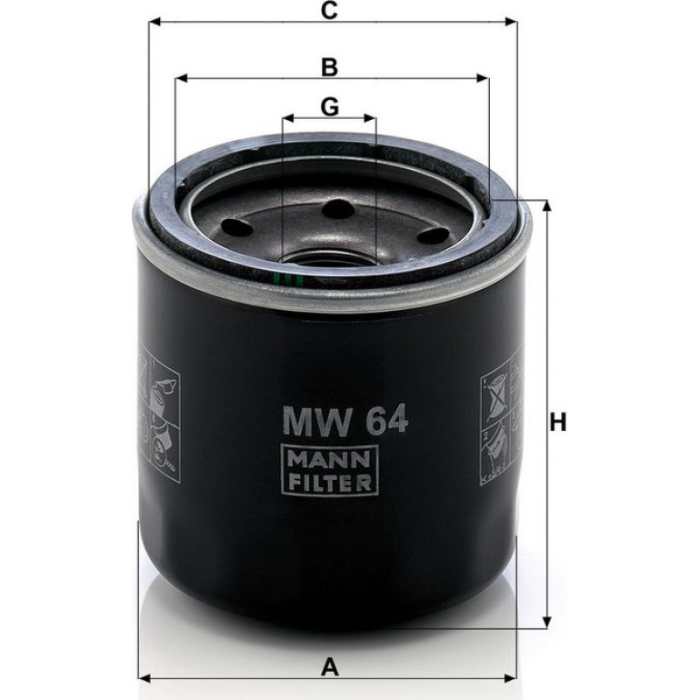 Ölfilter MW 64