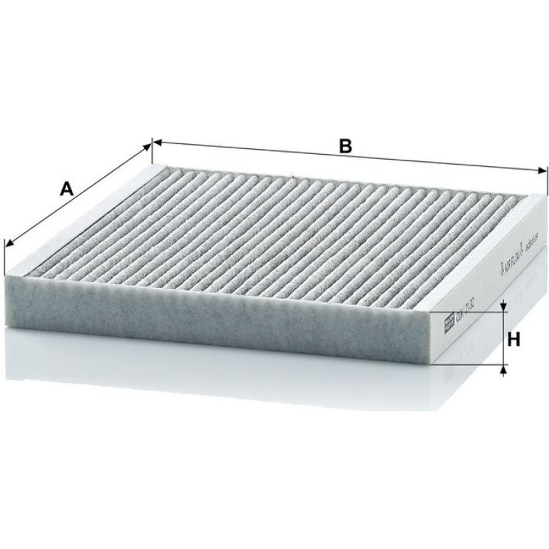 MANN-FILTER CUK 2132 Innenraumfilter, Aktivkohlefilter