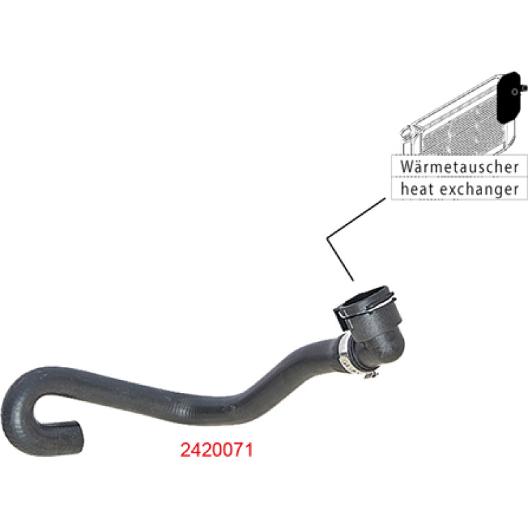 Kühlerschlauch 2420071 Kühlerschlauch 2420071