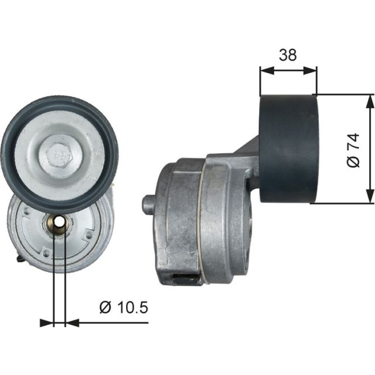 Riemenspanner, Keilrippenriemen T38600