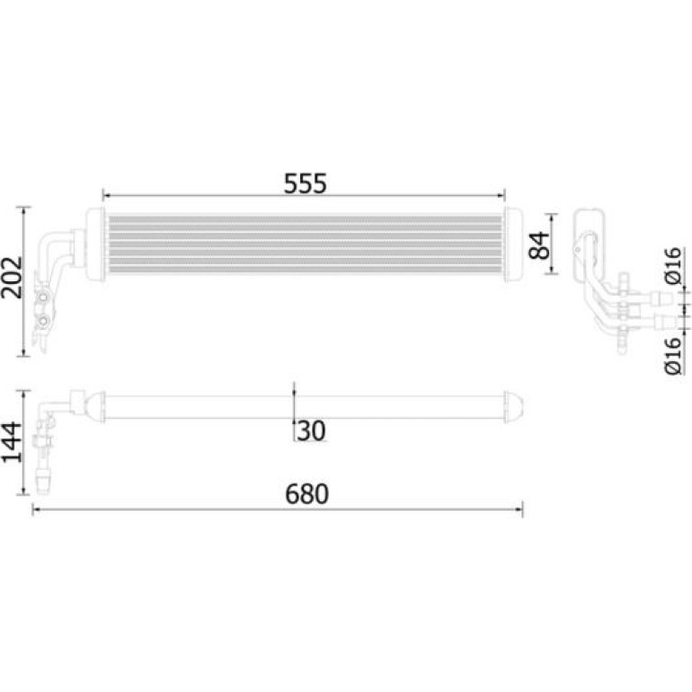 Ölkühler, Automatikgetriebe CLC 223 000P Ölkühler, Automatikgetriebe CLC 223 000P