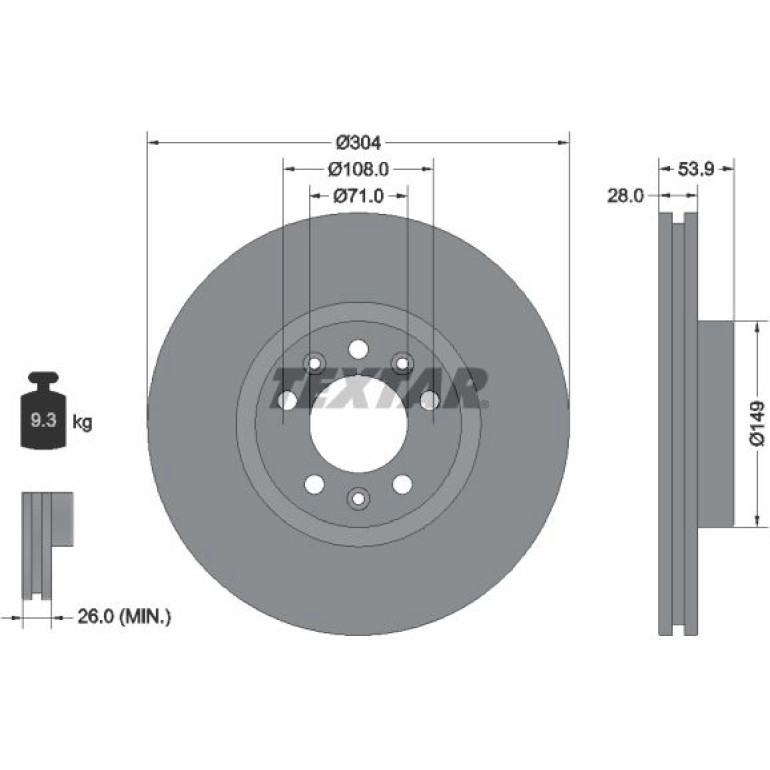 Bremsscheibe 92287203 Bremsscheibe 92287203
