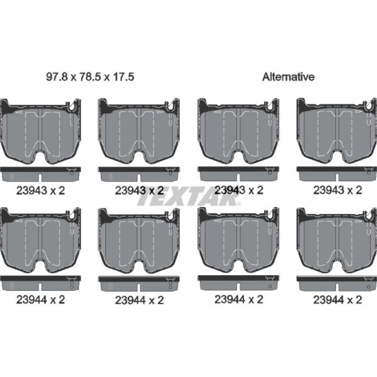 Bremsbelagsatz, Scheibenbremse 2394301 Bremsbelagsatz, Scheibenbremse 2394301