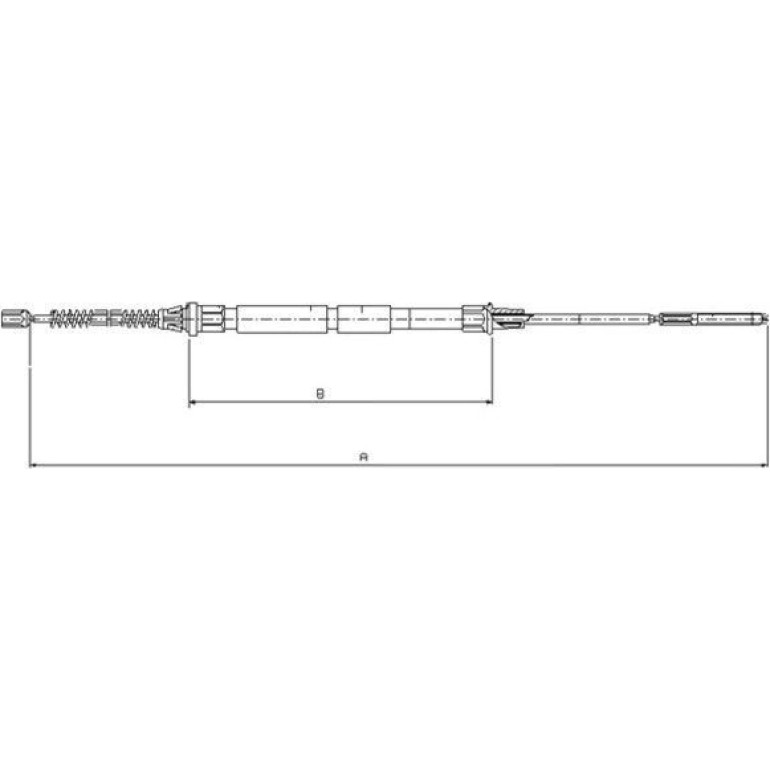 Seilzug, Feststellbremse 44006500 Seilzug, Feststellbremse 44006500