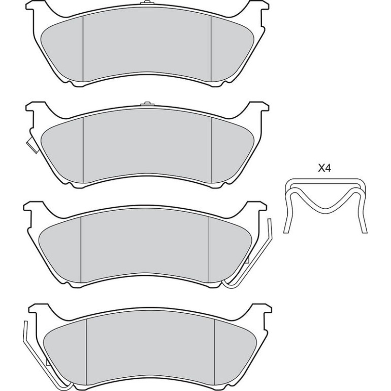 Bremsbelagsatz, Scheibenbremse 302840 Bremsbelagsatz, Scheibenbremse 302840
