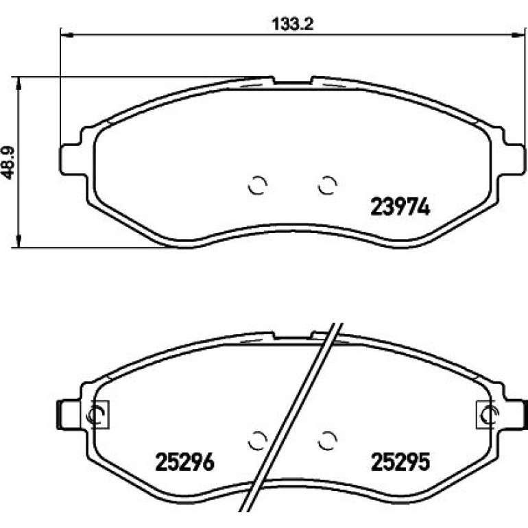 Bremsbelagsatz, Scheibenbremse 8DB 355 017-351 Bremsbelagsatz, Scheibenbremse 8DB 355 017-351