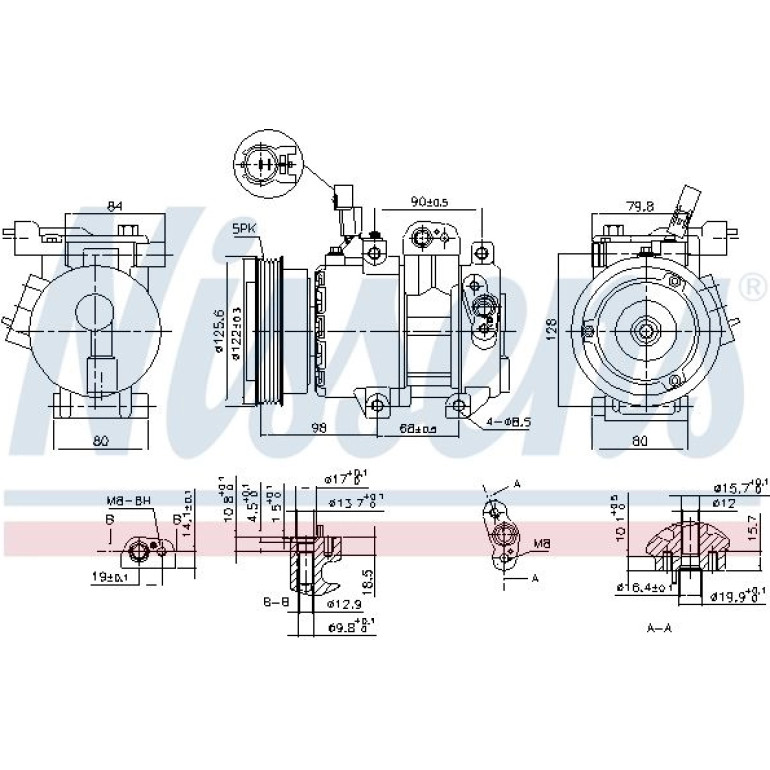Kompressor, Klimaanlage 890684 Kompressor, Klimaanlage 890684