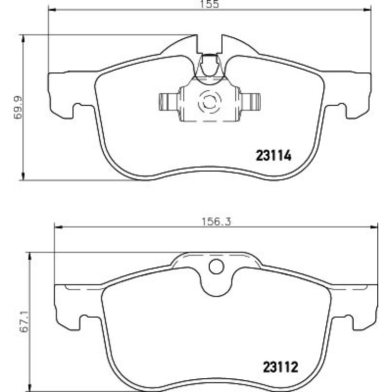 Bremsbelagsatz, Scheibenbremse 8DB 355 008-941 Bremsbelagsatz, Scheibenbremse 8DB 355 008-941