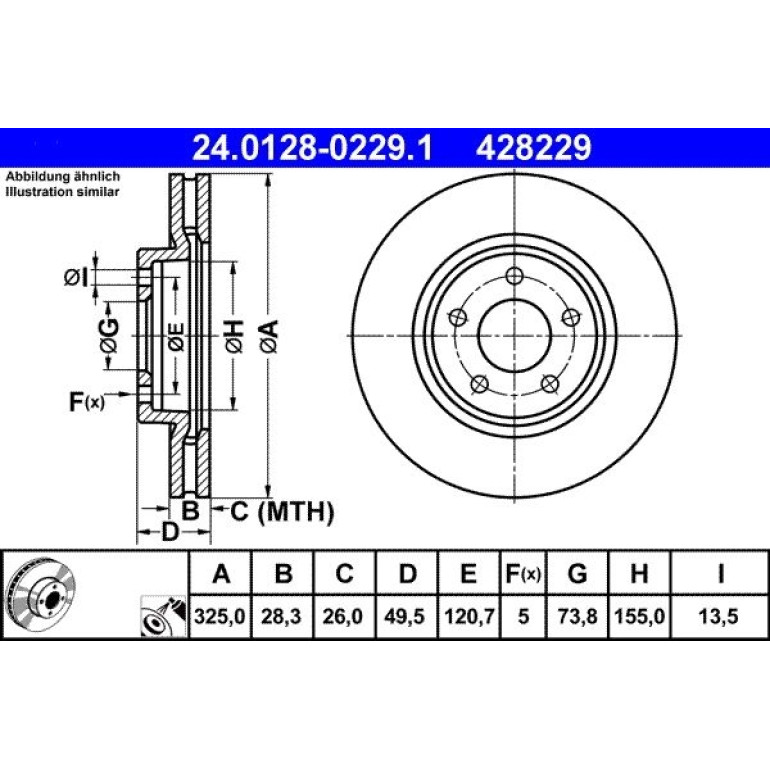 Bremsscheibe 24.0128-0229.1