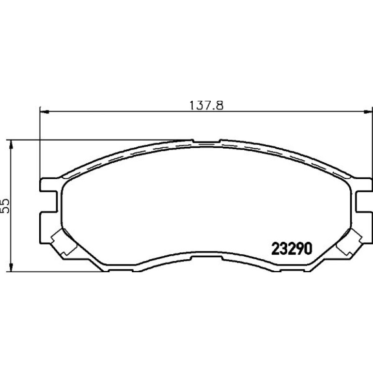 Bremsbelagsatz, Scheibenbremse 8DB 355 017-271 Bremsbelagsatz, Scheibenbremse 8DB 355 017-271