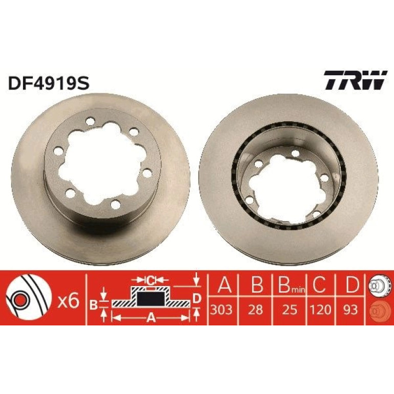 Bremsscheibe DF4919S Bremsscheibe DF4919S