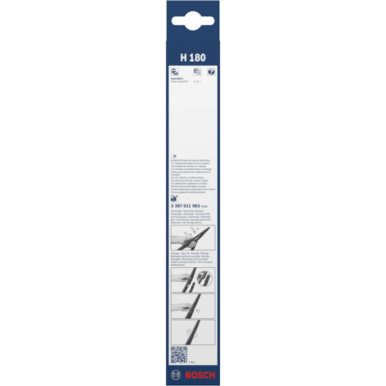 BOSCH H 180 Scheibenwischer Rear 3 397 011 963 BOSCH H 180 Scheibenwischer Rear 3 397 011 963