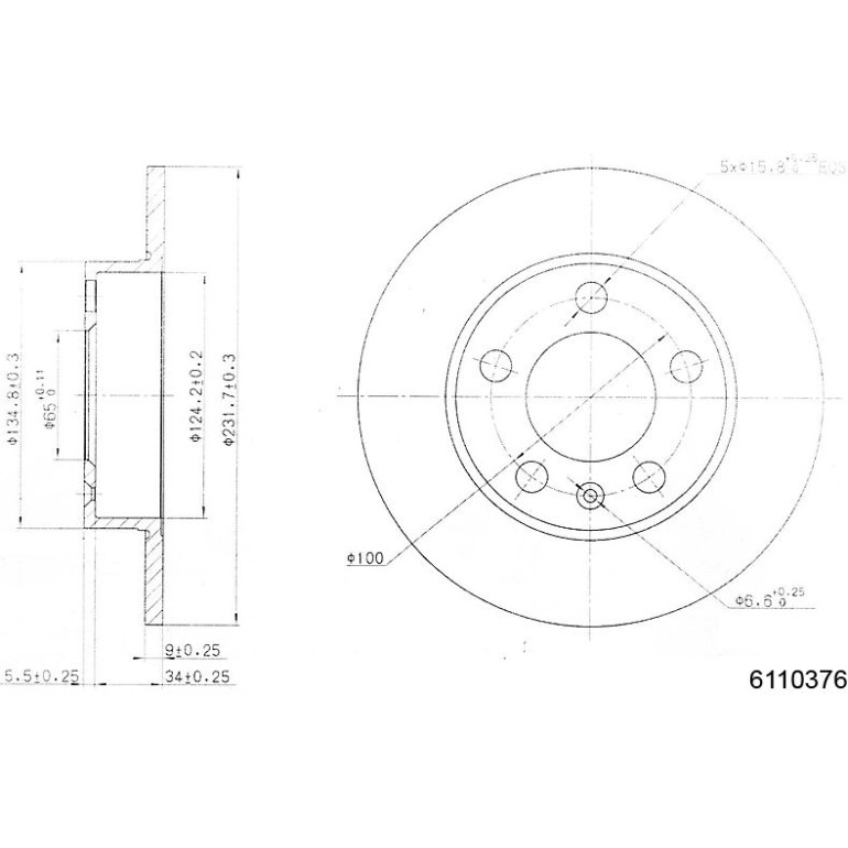 Bremsscheibe 6110376