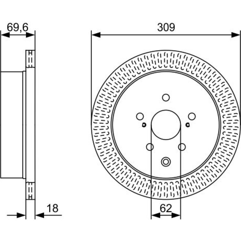 Bremsscheibe 0 986 479 T57 Bremsscheibe 0 986 479 T57