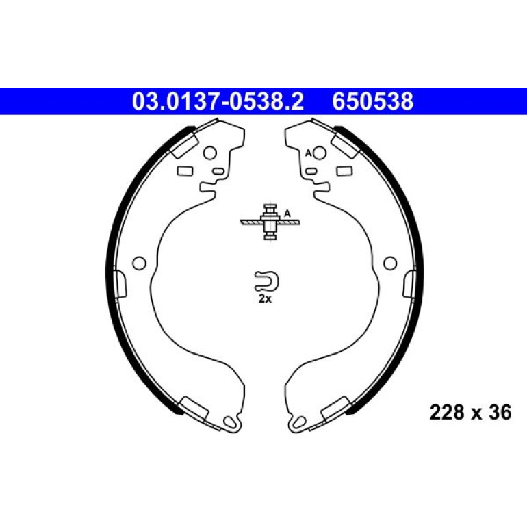 Bremsbackensatz 03.0137-0538.2 Bremsbackensatz 03.0137-0538.2