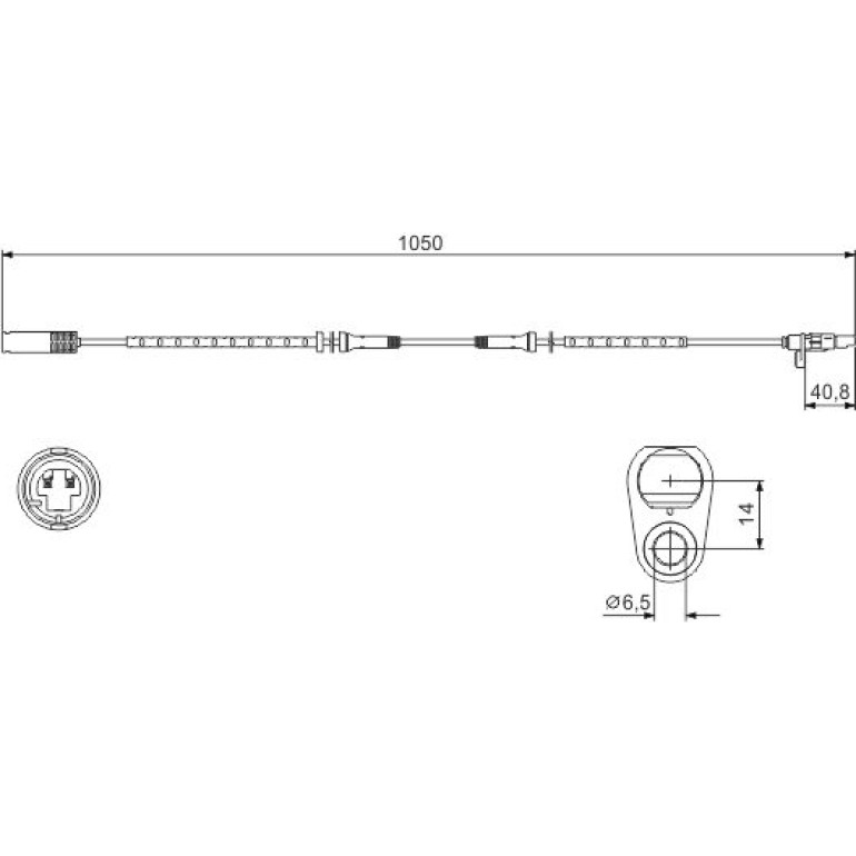 Sensor, Raddrehzahl 0 986 594 512