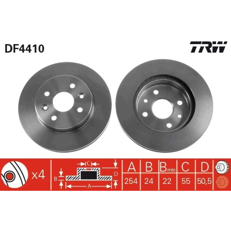 Bremsscheibe DF4410
