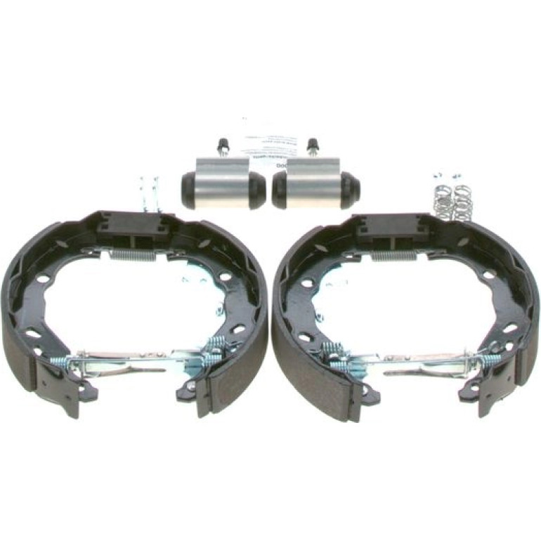 BOSCH 0 204 114 686 Bremsensatz, Trommelbremse für NISSAN MICRA, NOTE, SUNNY mit Radbremszylinder BOSCH 0 204 114 686 Bremsensatz, Trommelbremse für NISSAN MICRA, NOTE, SUNNY mit Radbremszylinder