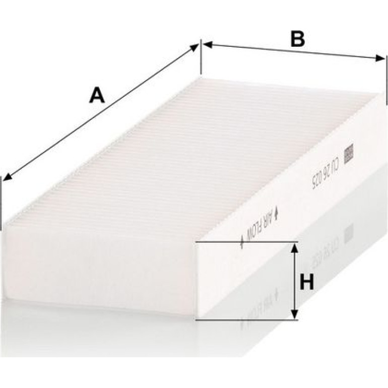 MANN-FILTER CU 26 025-2 Innenraumfilter, Partikelfilter MANN-FILTER CU 26 025-2 Innenraumfilter, Partikelfilter