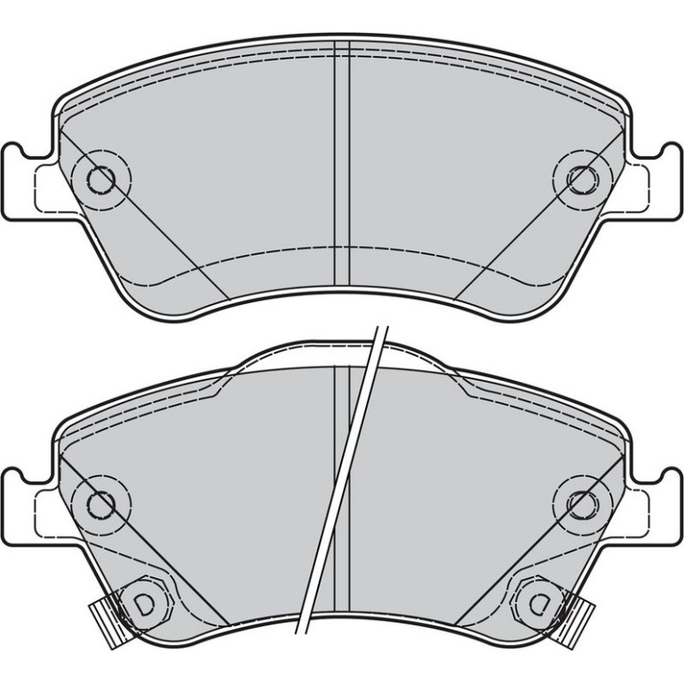Bremsbelagsatz, Scheibenbremse 601040