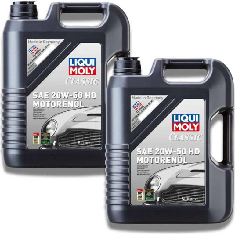 10L LIQUI MOLY 1129 Classic SAE 20W-50 HD Motoröl, 2x 5L 10L LIQUI MOLY 1129 Classic SAE 20W-50 HD Motoröl, 2x 5L