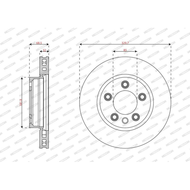 Bremsscheibe DDF1591LC-1