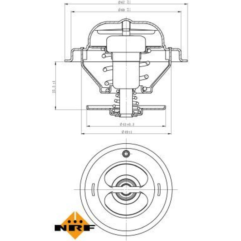Thermostat, Kühlmittel 725185 Thermostat, Kühlmittel 725185