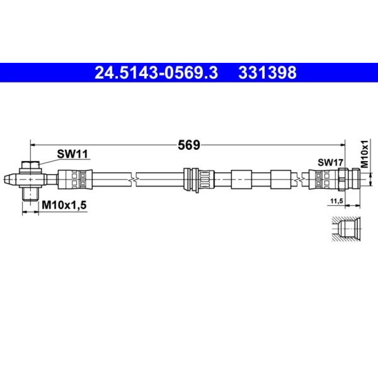 Bremsschlauch 24.5143-0569.3 Bremsschlauch 24.5143-0569.3