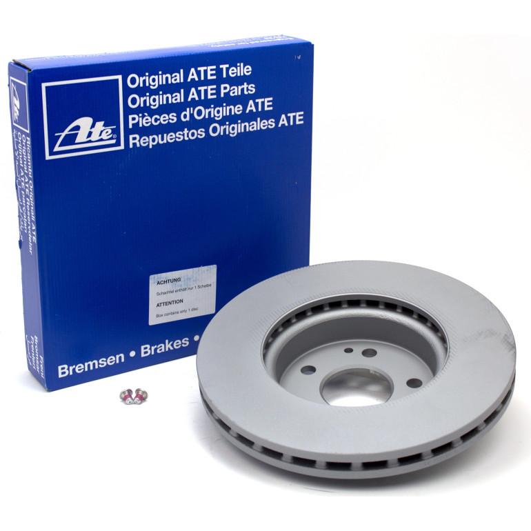 ATE 24.0128-0145.1 Bremsscheibe 300mm + 13.0460-4826.2 Bremsbeläge + 2x Warnkontakt ATE 24.0128-0145.1 Bremsscheibe 300mm + 13.0460-4826.2 Bremsbeläge + 2x Warnkontakt