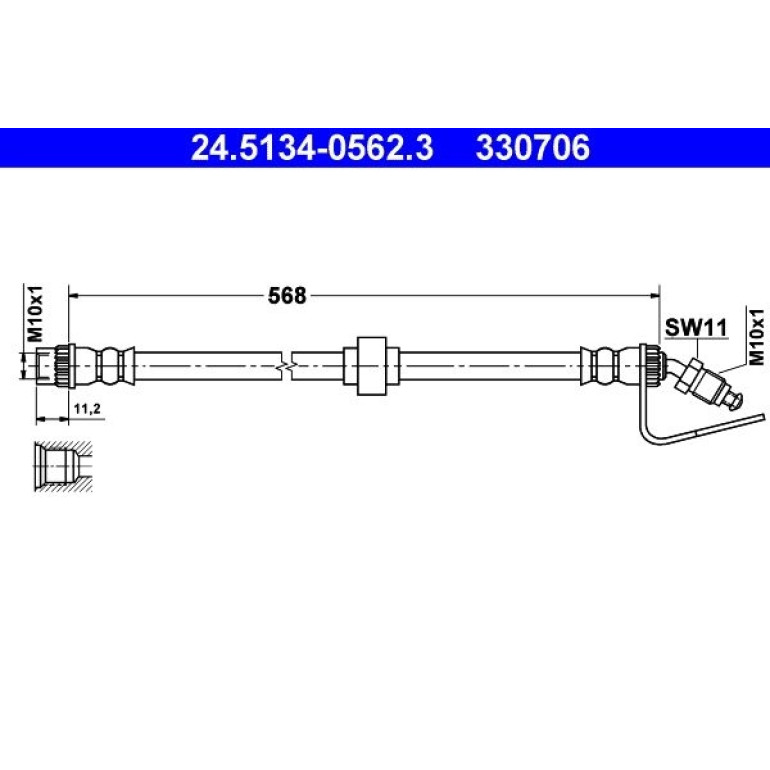 Bremsschlauch 24.5134-0562.3